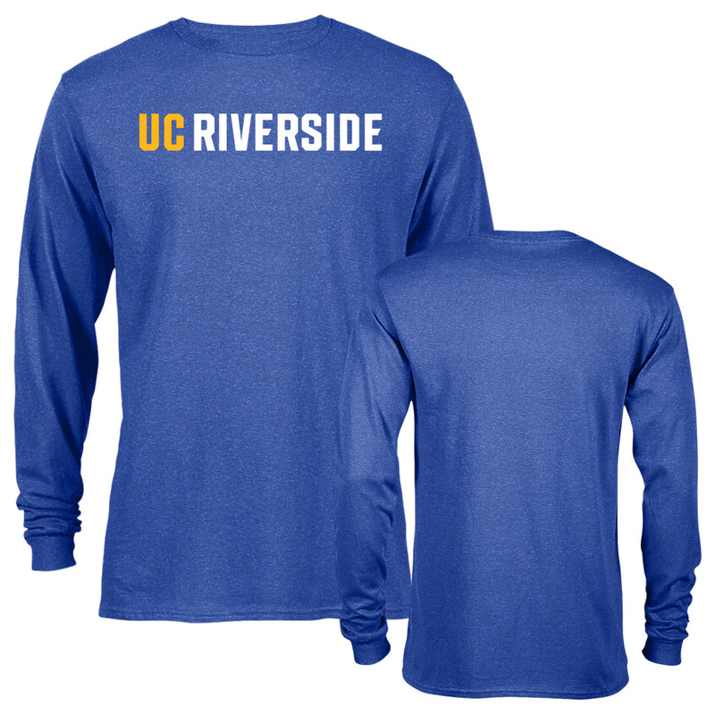 University of California Riverside School Text Logo Long Sleeve T-Shirt