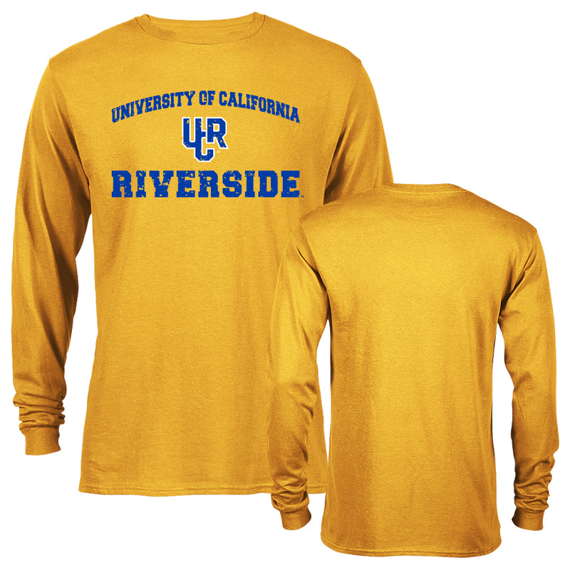 University of California Riverside Distressed Retro Logo Long Sleeve T-Shirt