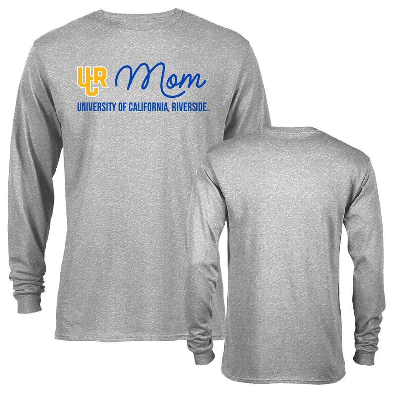 University of California Riverside Highlanders Mom Logo Mother Proud Parent Long Sleeve T-Shirt