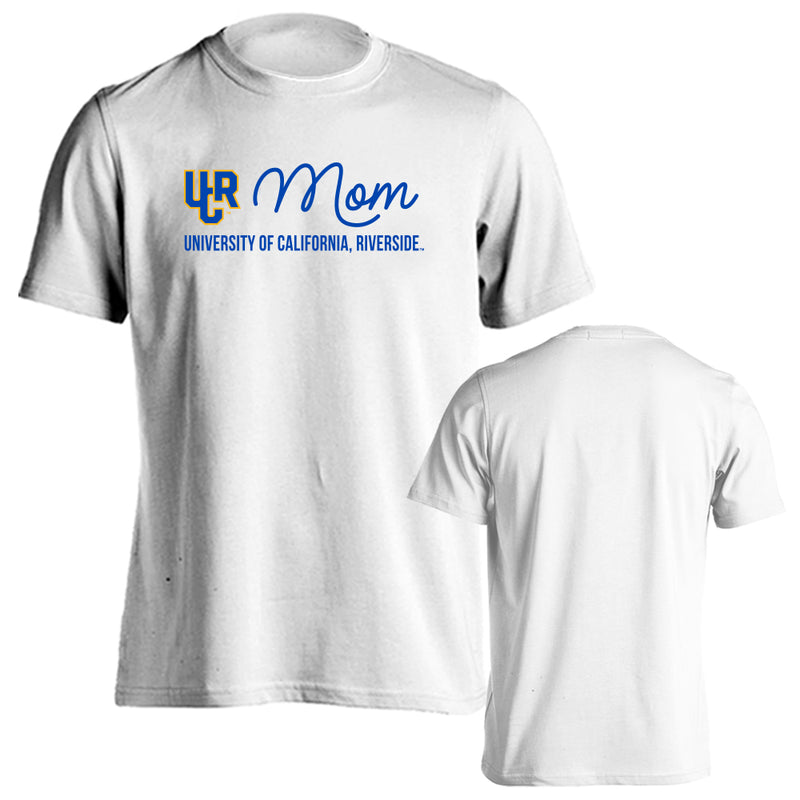 University of California Riverside Highlanders Mom Logo Short Sleeve T-Shirt