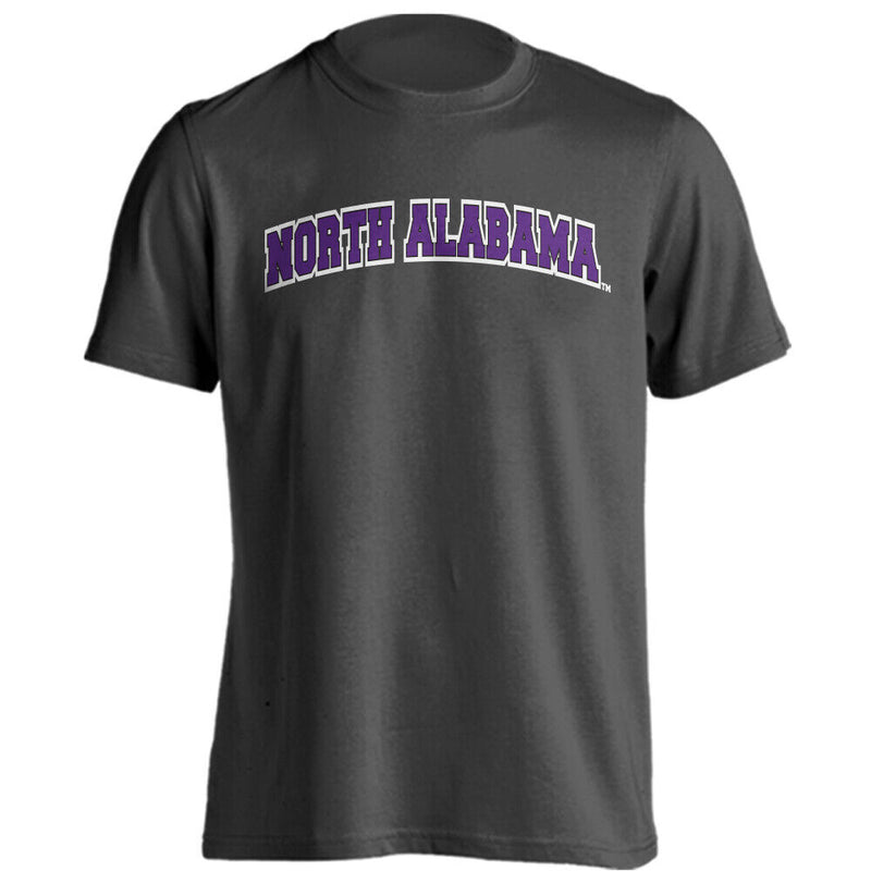 University of North Alabama Lions Arched Text School Name Short Sleeve T-shirt