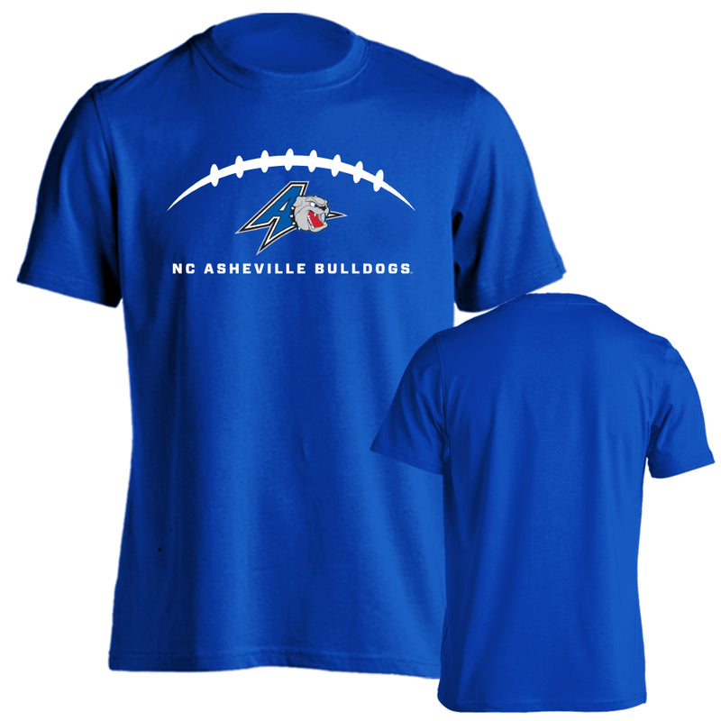 University of North Carolina Asheville Laces Out Football Short Sleeve T-Shirt