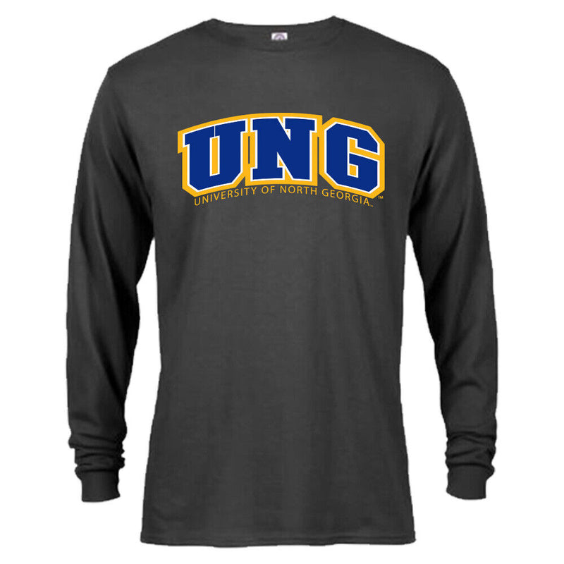 University of North Georgia Nighthawks UNG Arched Text Logo Long Sleeve T-Shirt