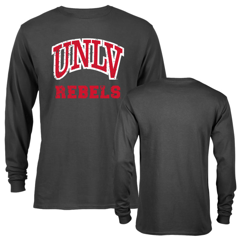 University of Nevada - Las Vegas UNLV Retro Distressed Logo Long Sleeve T-Shirt