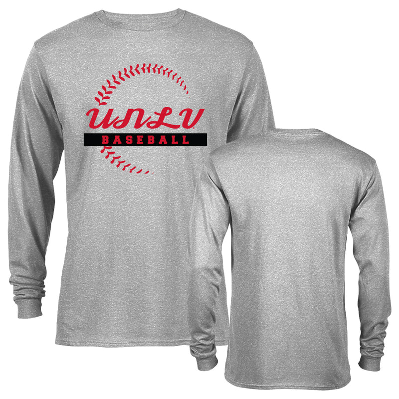 University of Nevada - Las Vegas UNLV Rebels Baseball Seams Long Sleeve T-Shirt