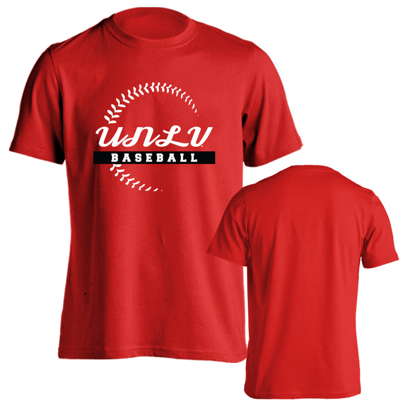 University of Nevada - Las Vegas UNLV Rebels Baseball Seams Short Sleeve T-Shirt