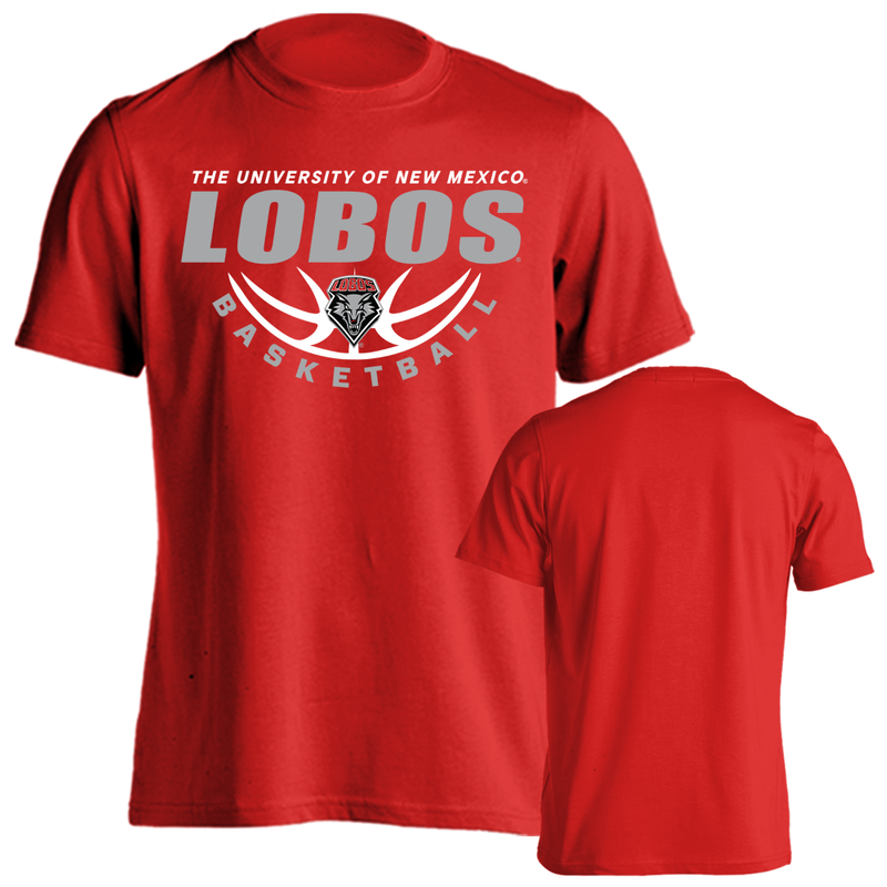 University of New Mexico Lobos Basketball Nothing But Net Short Sleeve Shirt