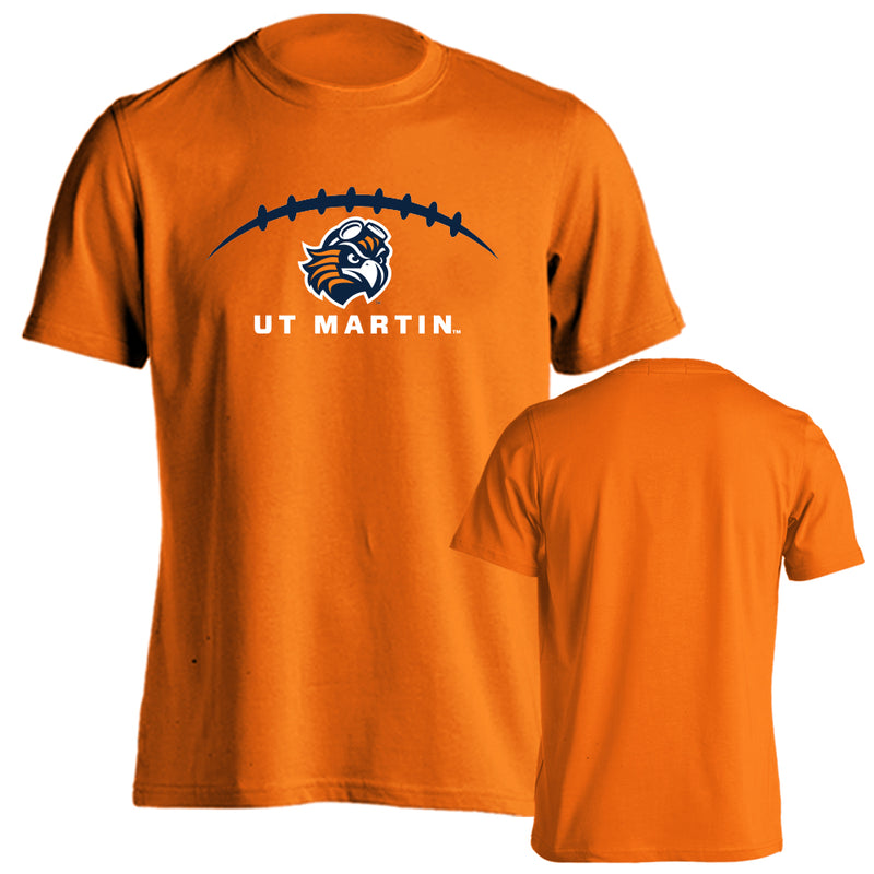 UT Martin Skyhawks U of Tennessee Martin Laces Out Football Short Sleeve T-Shirt