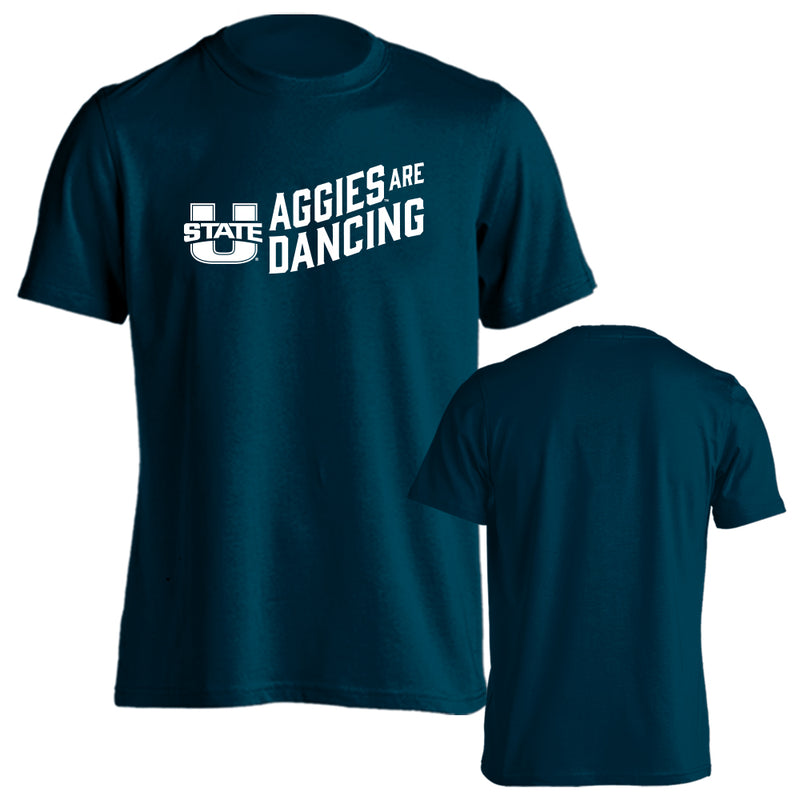 Utah State Aggies "Aggies Are Dancing" Basketball Short Sleeve T-Shirt Tee