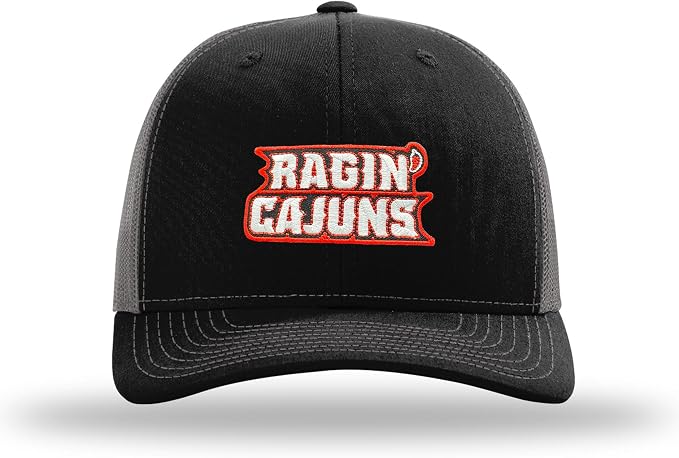 Louisiana Lafayette Ragin' Cajuns NCAA Officially Licensed Trucker Hat Richardson 112 Structured Mid Pro Snapback