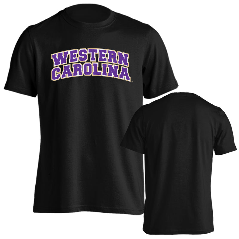 Western Carolina University Arched Text School Name Short Sleeve T-shirt Tee