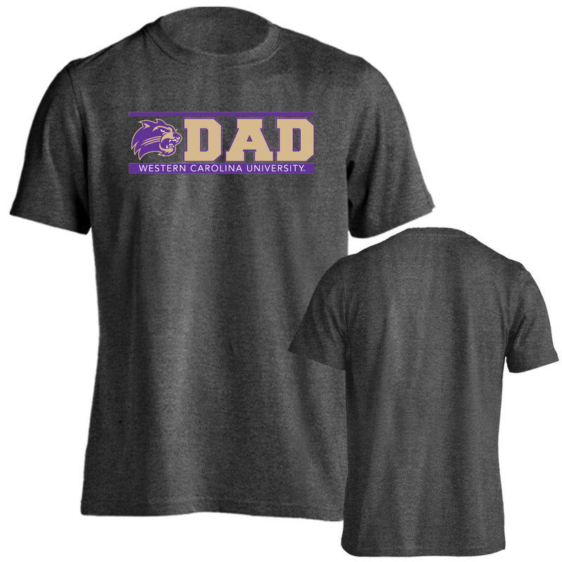 Western Carolina University WCU Dad Father Parent Logo Short Sleeve T-shirt Tee
