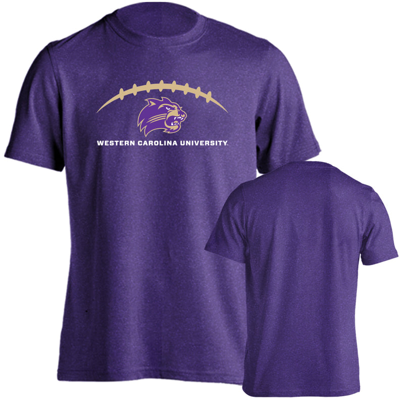 Western Carolina University Football Laces Out Logo Short Sleeve T-shirt Tee
