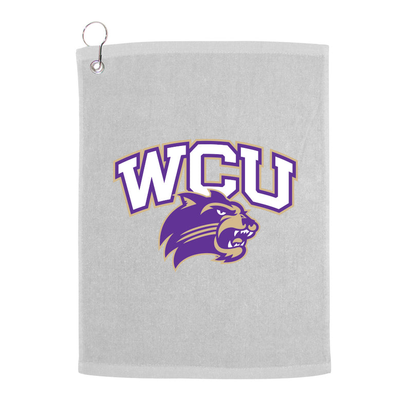 Western Carolina University Catamounts WCU Golf Towel With Logo and Text