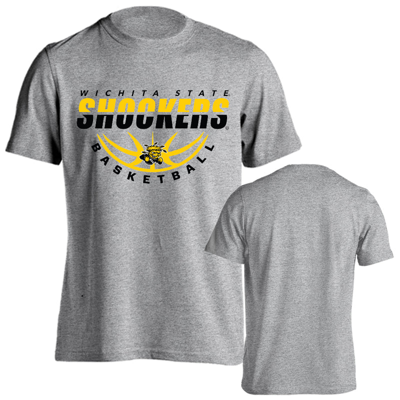 Wichita State University Shockers Basketball Laces Logo Short Sleeve T-shirt Tee