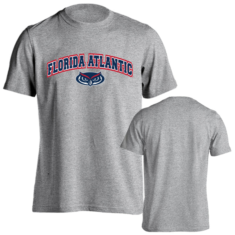 Florida Atlantic Owls Classic Arch Mascot Shor Sleeve T-shirt