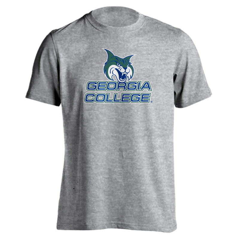 Georgia College Stacked Wordmark Logo Short Sleeve T-shirt