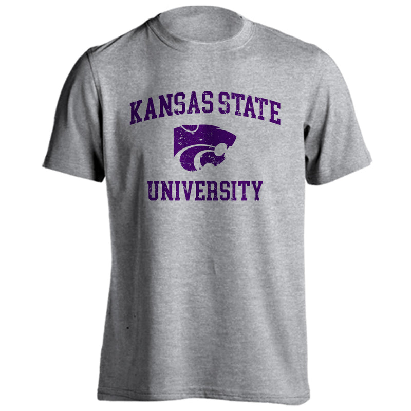 Kansas State Wildcats Distressed Retro Short Sleeve T-Shirt