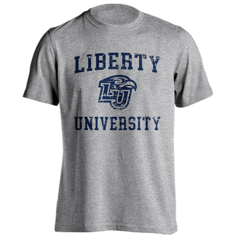 Liberty Flames Distressed Retro Short Sleeve T-shirt