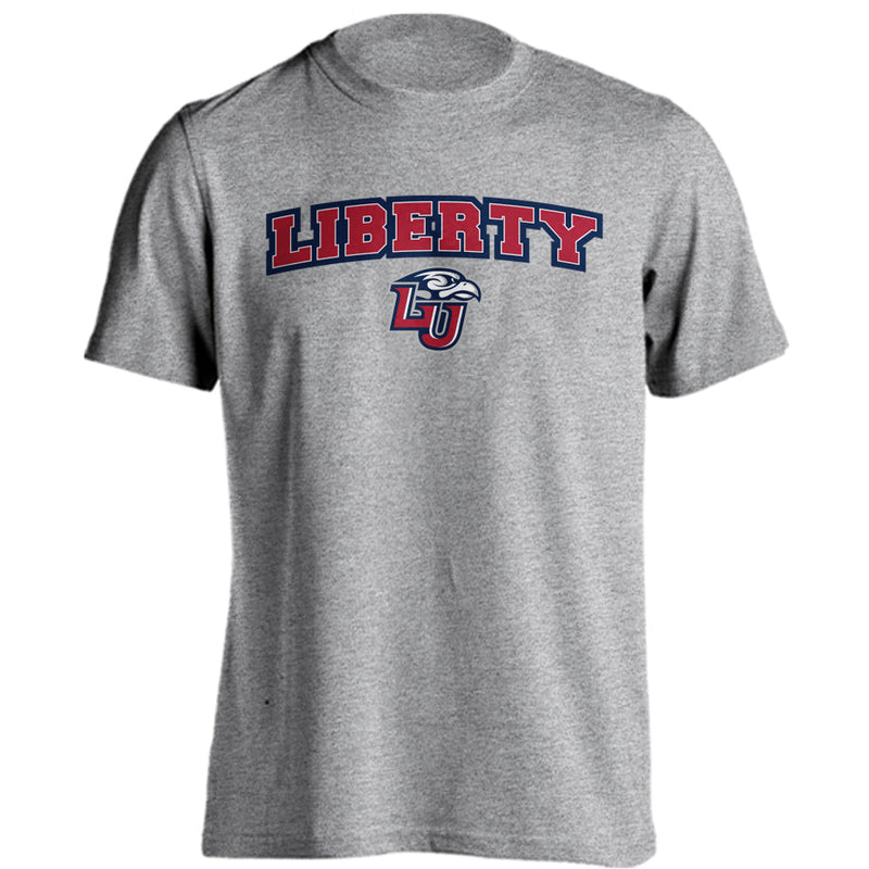 Liberty Flames Classic Arch Mascot Short Sleeve T-shirt