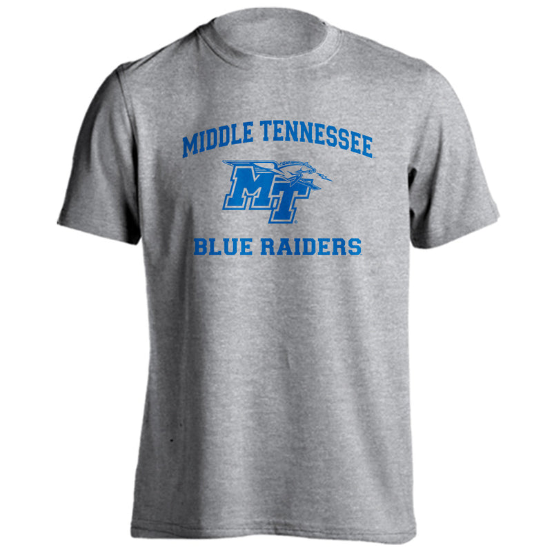 Middle Tennessee State University Blue Raiders Retro Distressed Short Sleeve T-shirt