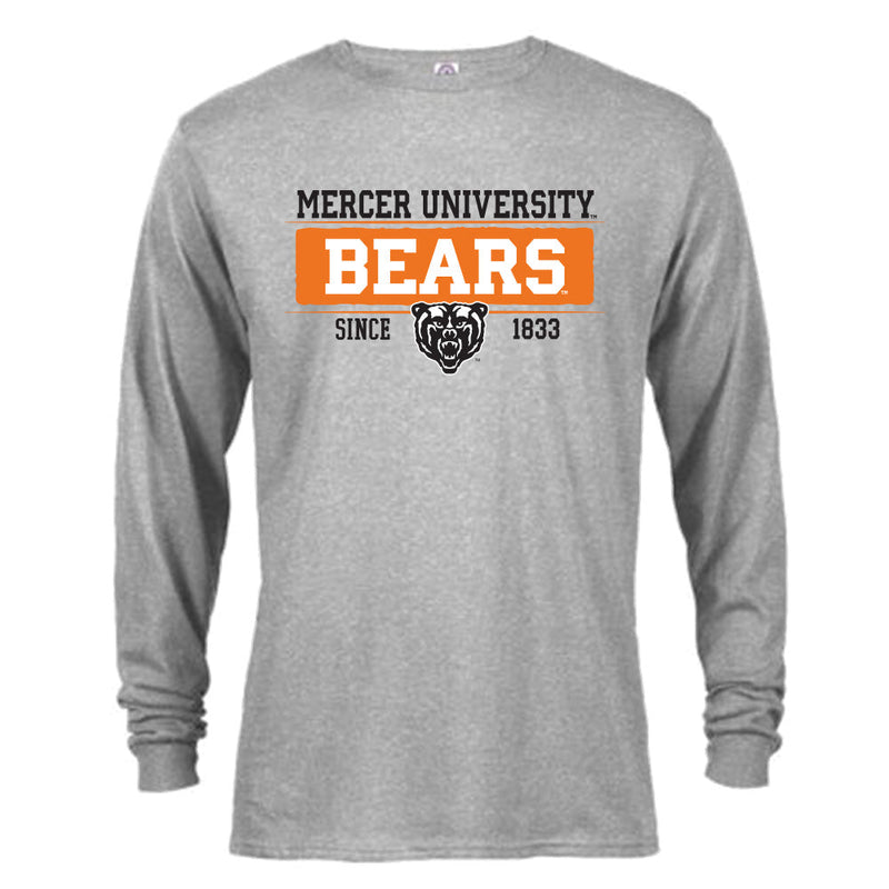 Mercer Bears Bar Mascot Long Sleeve