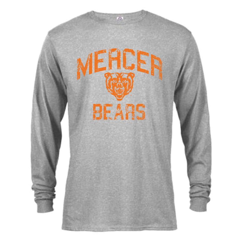 Mercer Bears Retro Distressed Long Sleeve