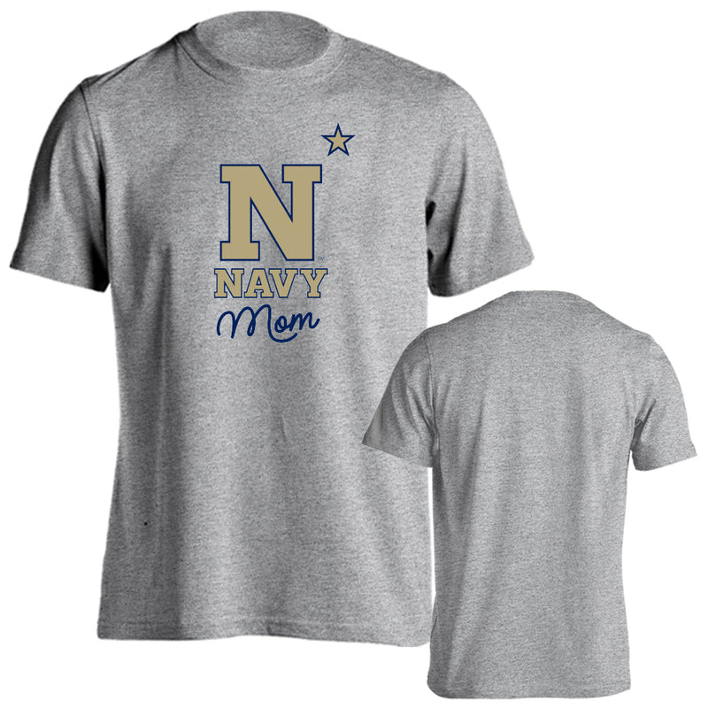 United States Naval Academy Midshipmen Mom Proud Parent Short Sleeve T-shirt