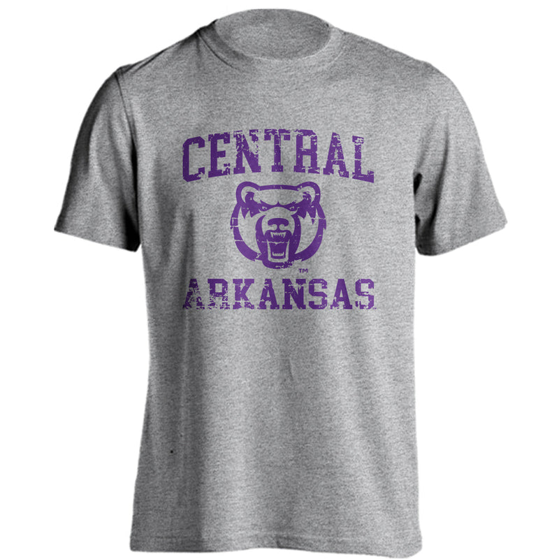 Central Arkansas Bears Distressed Retro Short Sleeve T-shirt