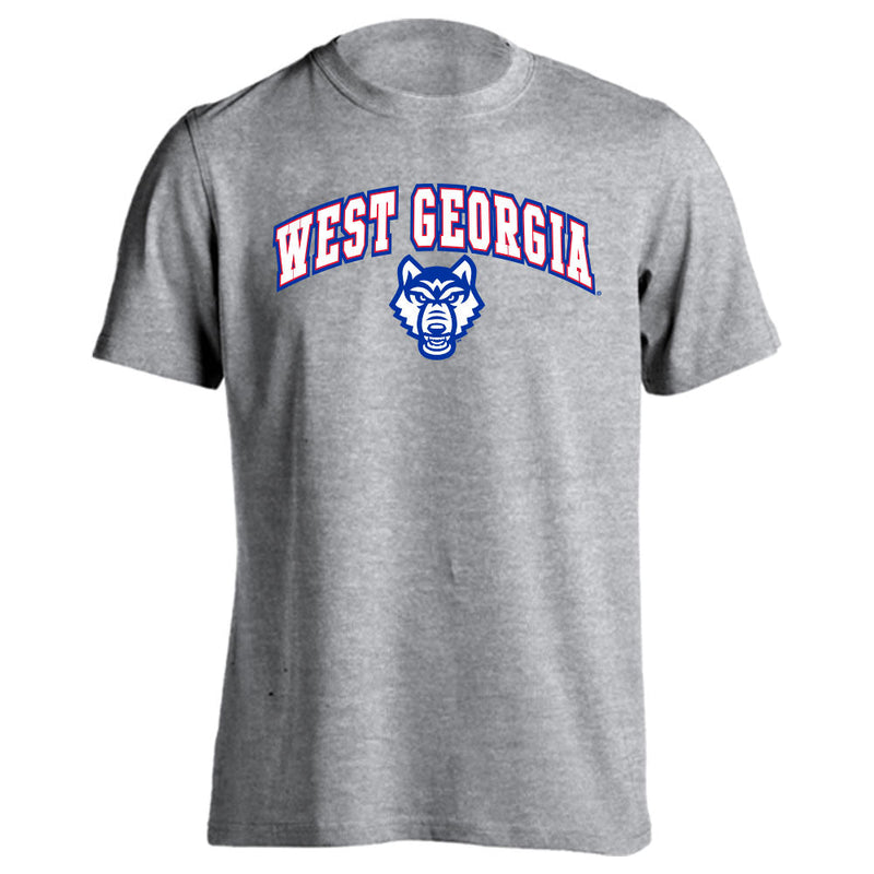West Georgia Wolves Classic Arch Mascot Short Sleeve T-shirt