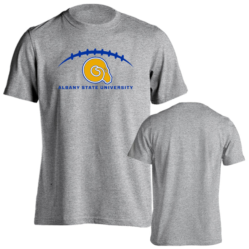 Albany State Golden Rams Football Laces Out Short Sleeve T-shirt
