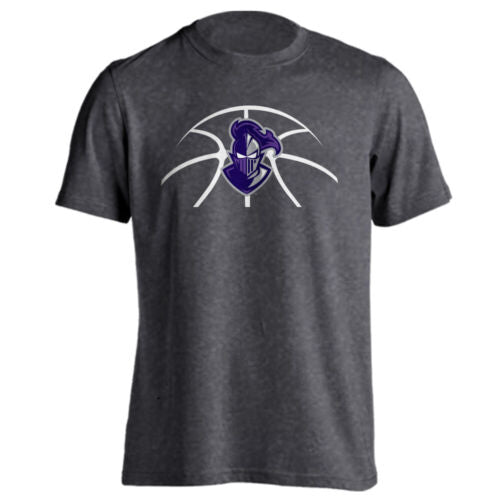 Furman University FU Paladins Basketball Laces Logo Short Sleeve T-shirt Tee