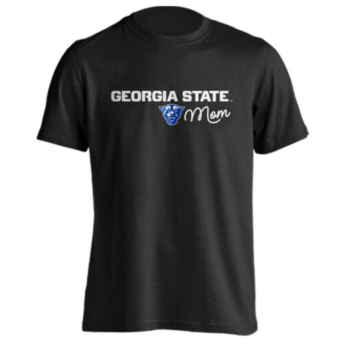 Georgia State University GSU Panthers Mom Logo Mother Short Sleeve T-Shirt