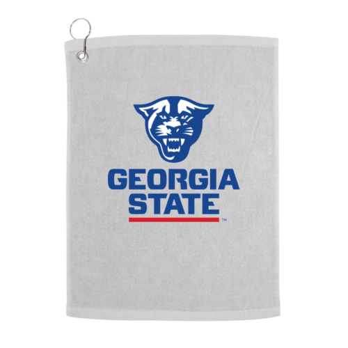 Georgia State University Panthers GSU Golf Towel With Logo and Text