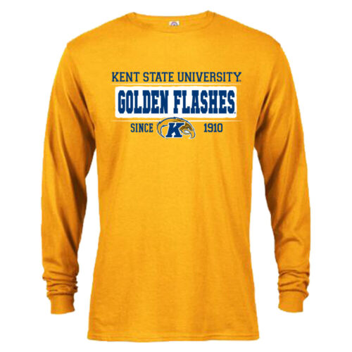 Kent State University Golden Flashes Since 1910 Bar Mascot Long Sleeve T-Shirt