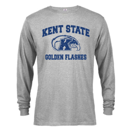 Kent State University Golden Flashes Distressed Retro Logo Long Sleeve T-Shirt