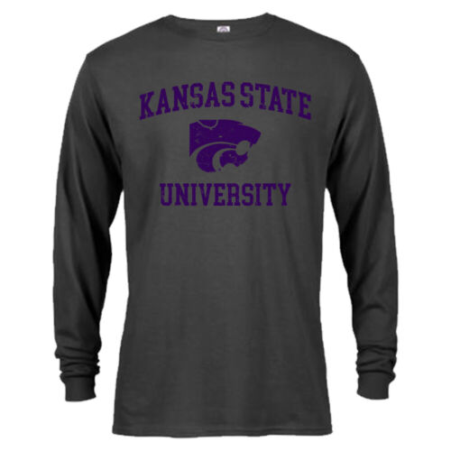 Kansas State University Wildcats Retro Distressed Logo Long Sleeve T-shirt