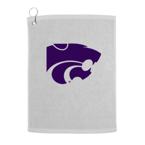 Kansas State University KSU Wildcats Golf Towel With Logo and Text