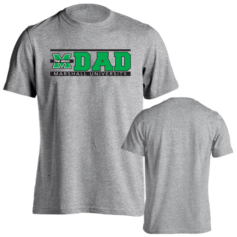 Marshall Thundering Herd Dad Proud Parent Short Sleeve T-shirt