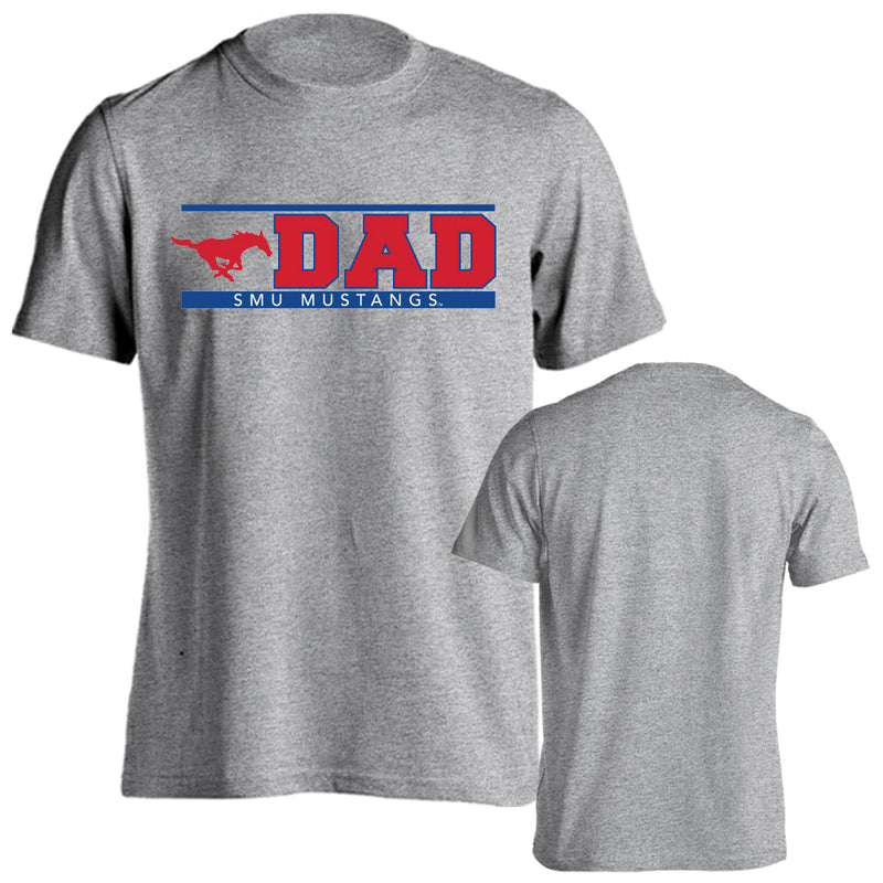 Southern Methodist Mustangs Dad Proud Parent  Short Sleeve T-shirt
