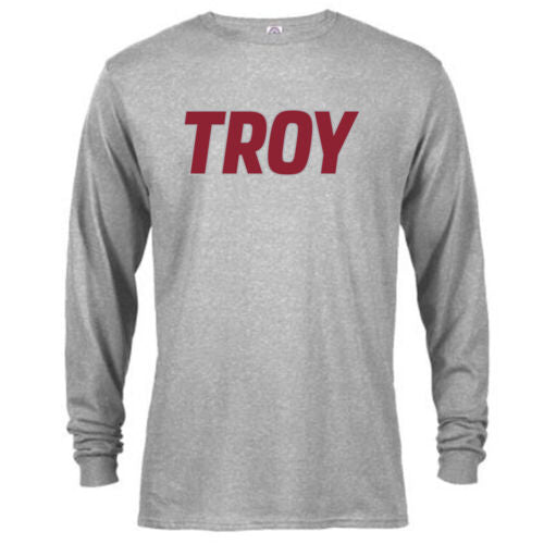 Troy Wordmark Long Sleeve T-Shirt