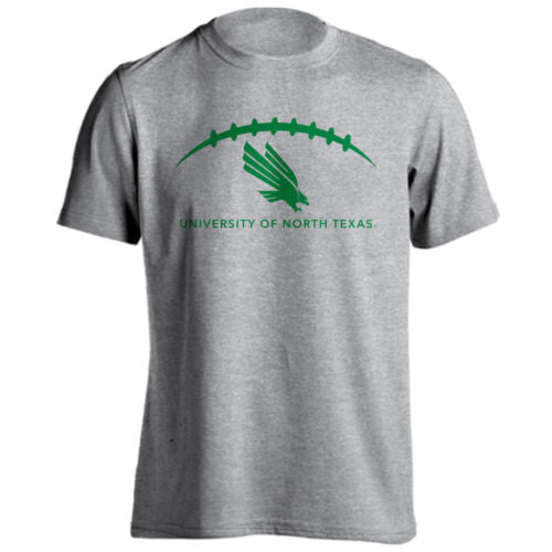 North Texas UNT Mean Green Football Laces Out Logo Tee Short Sleeve T-Shirt