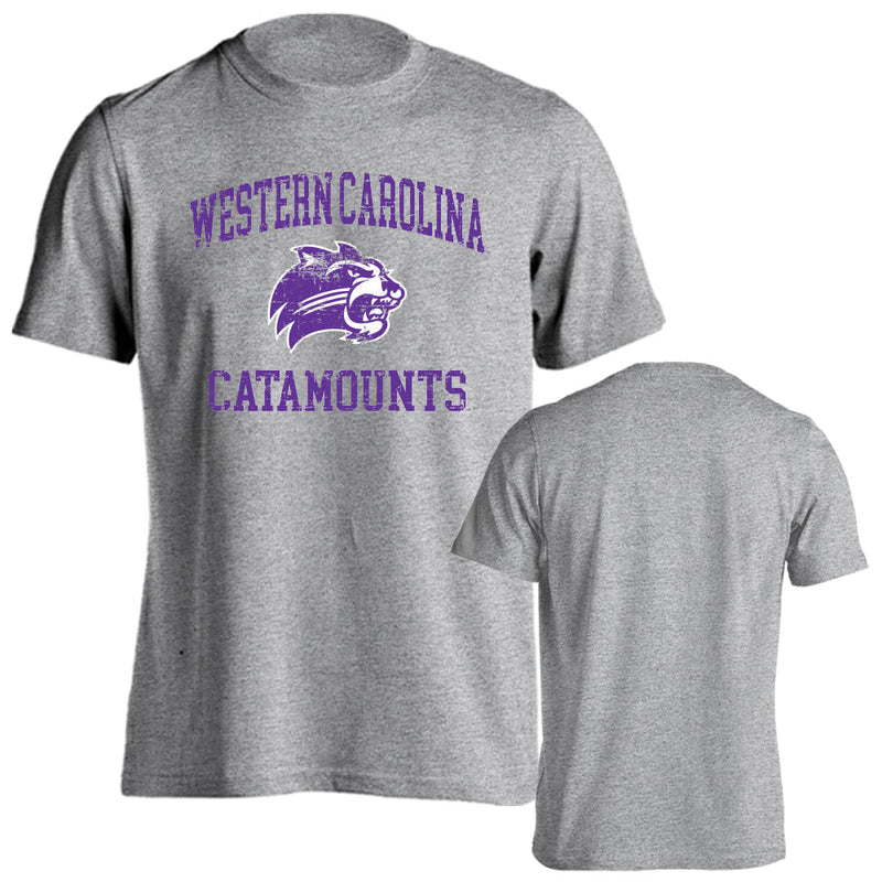 Western Carolina Catamounts Distressed Retro Short Sleeve T-shirt