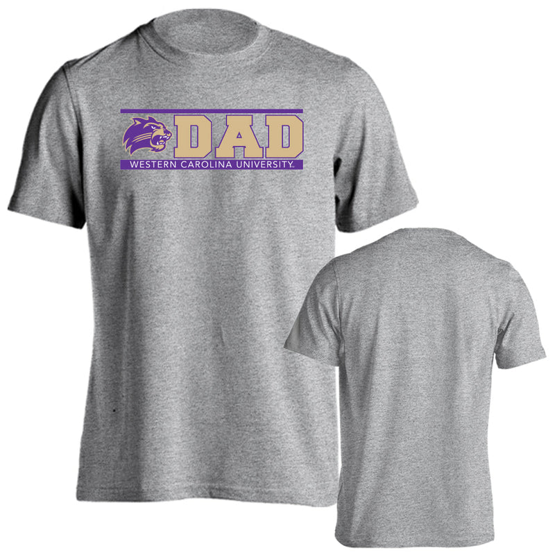 Western Carolina Catamounts Dad Proud Parent Short-Sleeve-T-shirt