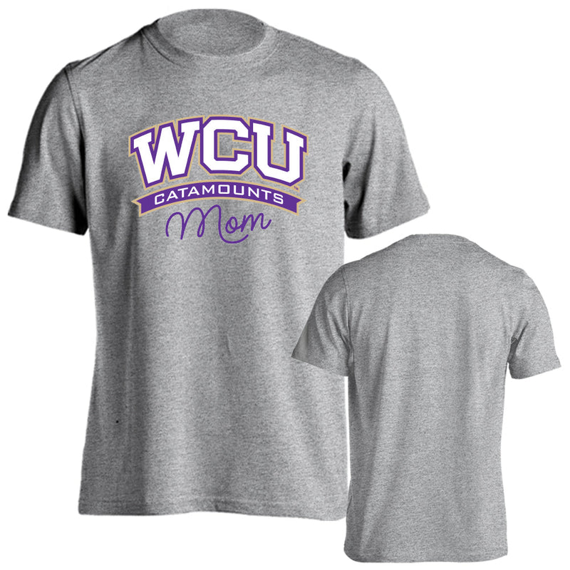 Western Carolina Catamounts Mom Proud Parent Short-Sleeve-T-shirt